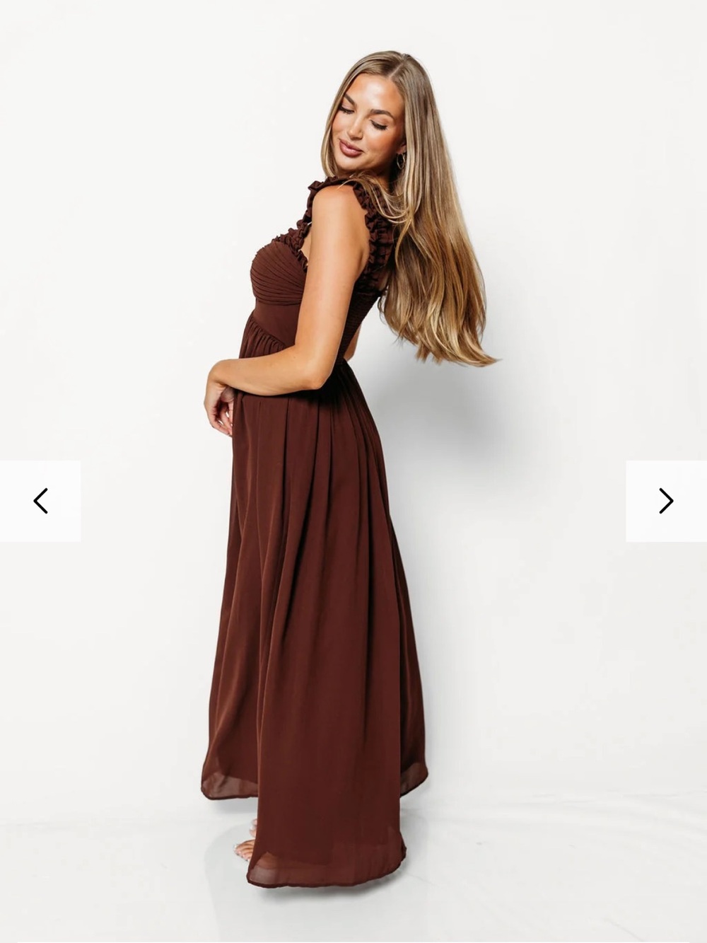 Landree Maxi Dress in Brown - Picture 5 of 6